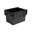 Black lidded crate