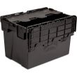 Black lidded crate