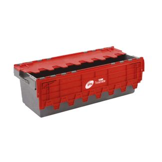 Red lidded metre crate